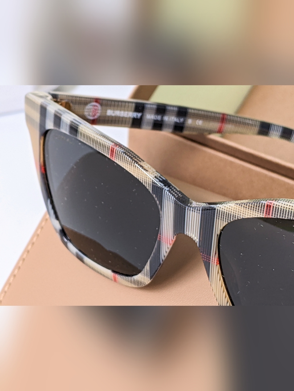 NWT AUTHENTIC BURBERRY 0BE4346 ELSA SUNGLASSES VINTAGE CHECK - Picture 13 of 15